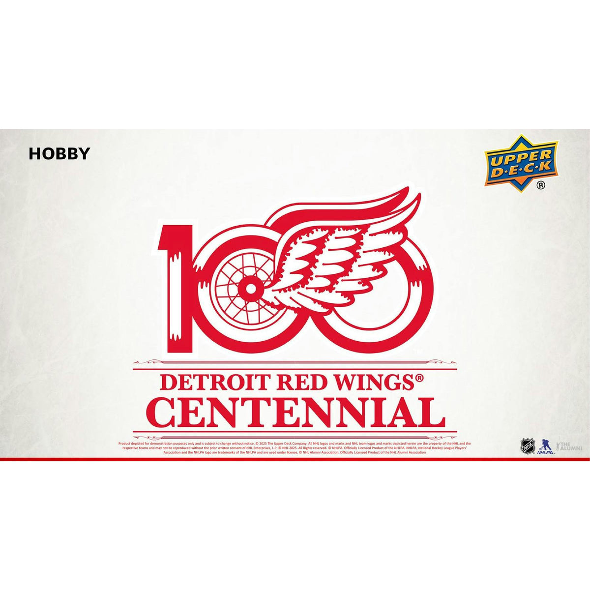 2025/26 Upper Deck Detroit Red Wings Centennial Hockey Hobby Box