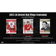 2025/26 Upper Deck Detroit Red Wings Centennial Hockey Hobby 16-Box Case