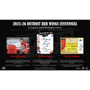 2025/26 Upper Deck Detroit Red Wings Centennial Hockey Hobby Box