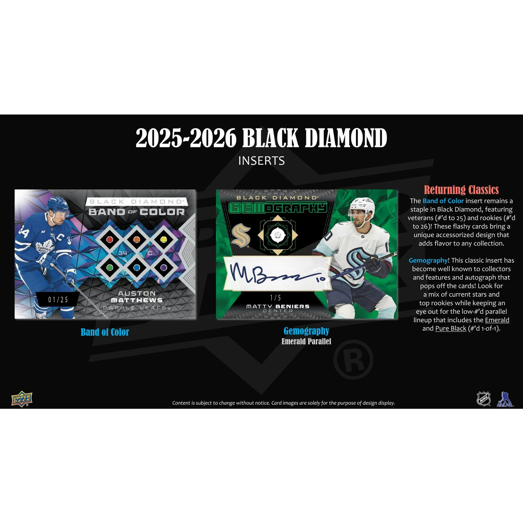 2025/26 Upper Deck Black Diamond Hockey Hobby Box
