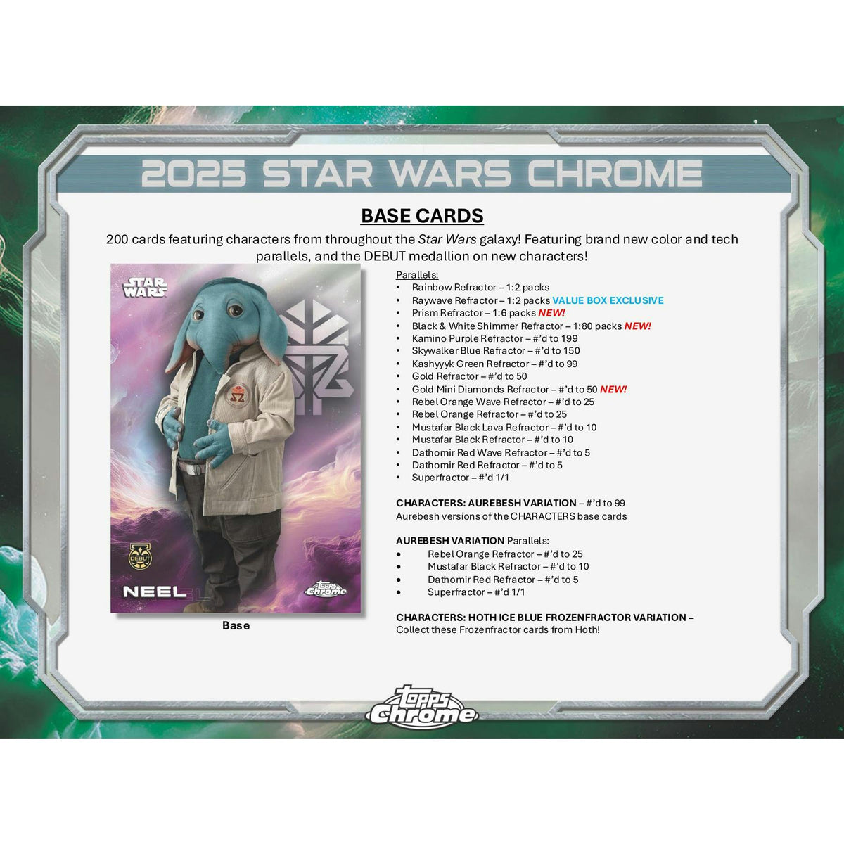 2025 Topps Star Wars Chrome Blaster 40-Box Case