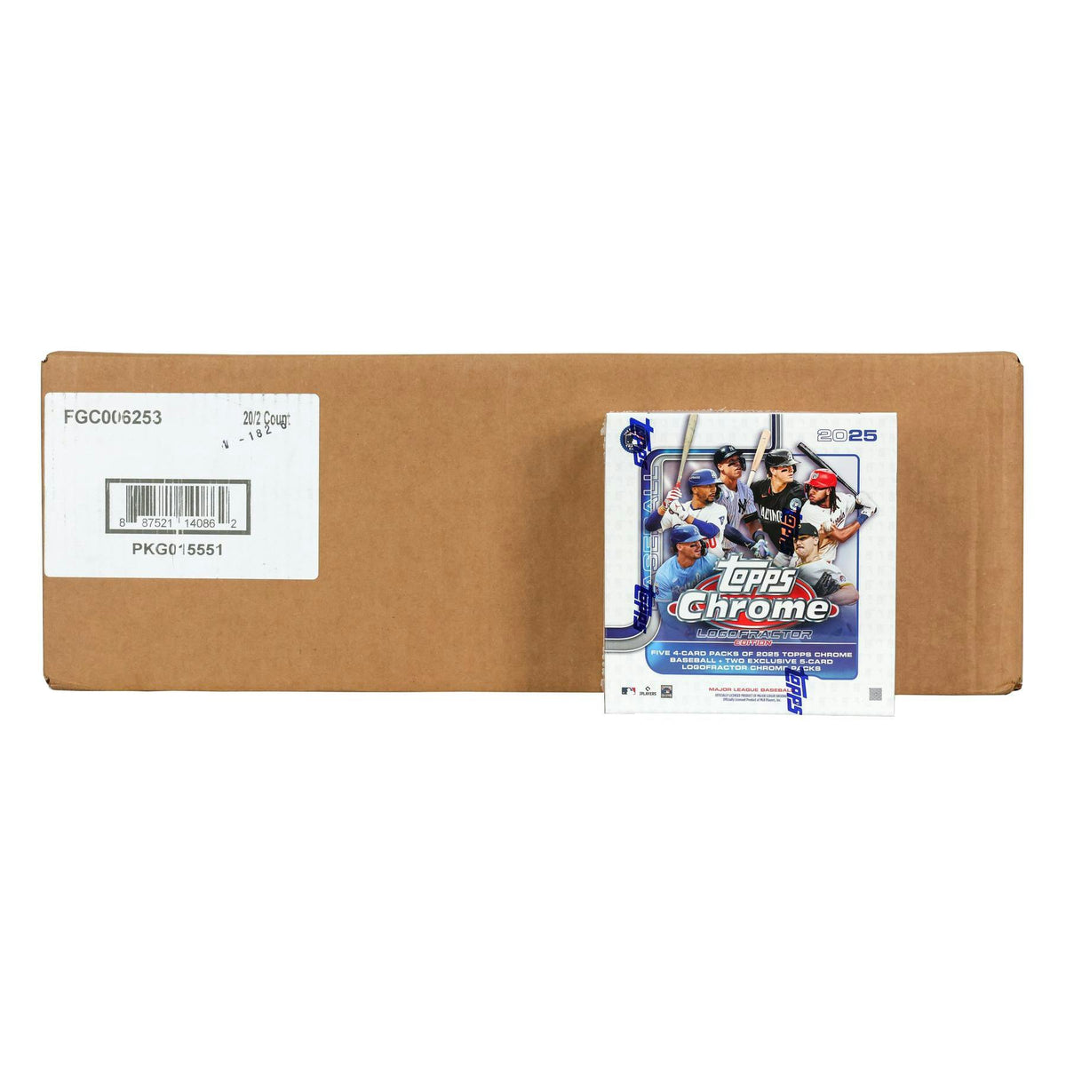 2025 Topps Chrome Baseball Logofractor Edition 20-Box Case