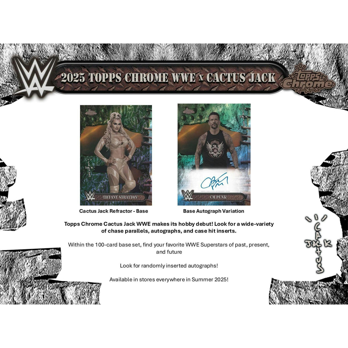 2025 Topps Chrome WWE x Cactus Jack Wrestling Hobby Box