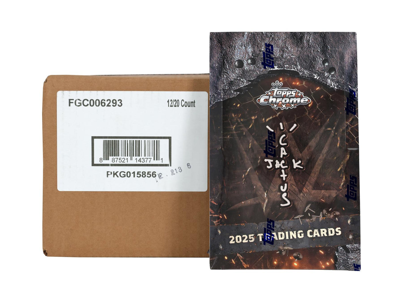 2025 Topps Chrome WWE x Cactus Jack Wrestling Hobby 12-Box Case