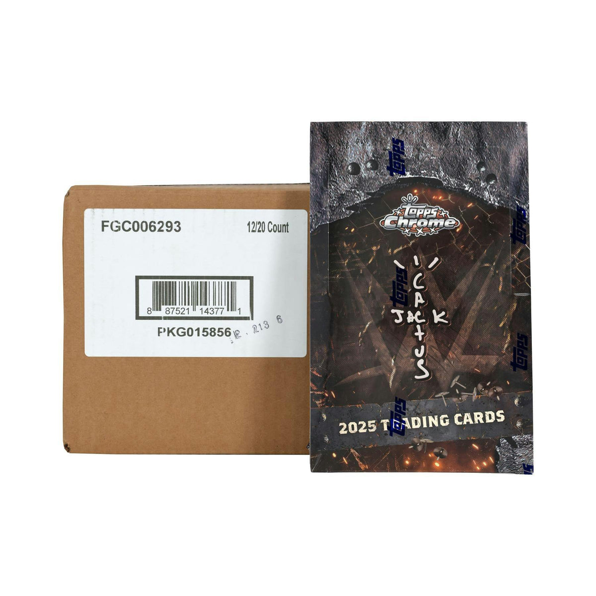 2025 Topps Chrome WWE x Cactus Jack Wrestling Hobby 12-Box Case