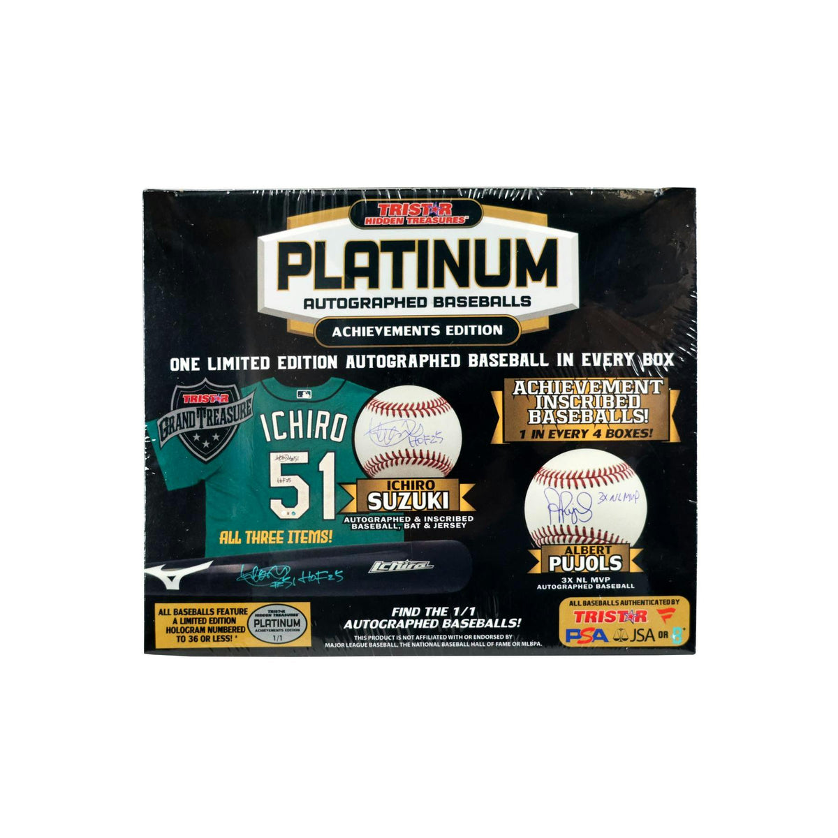 2025 TriStar Platinum Autographed Baseball Achievements Edition Hobby Box