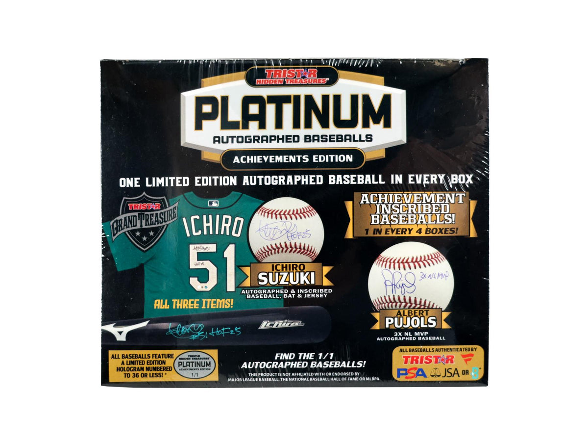 2025 TriStar Platinum Autographed Baseball Achievements Edition Hobby Box