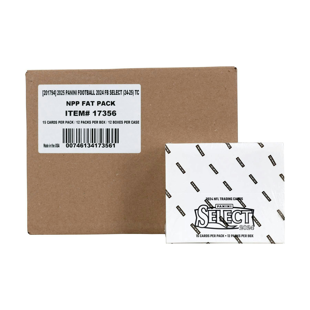 2024 Panini Select Football Jumbo Value 12-Box Case