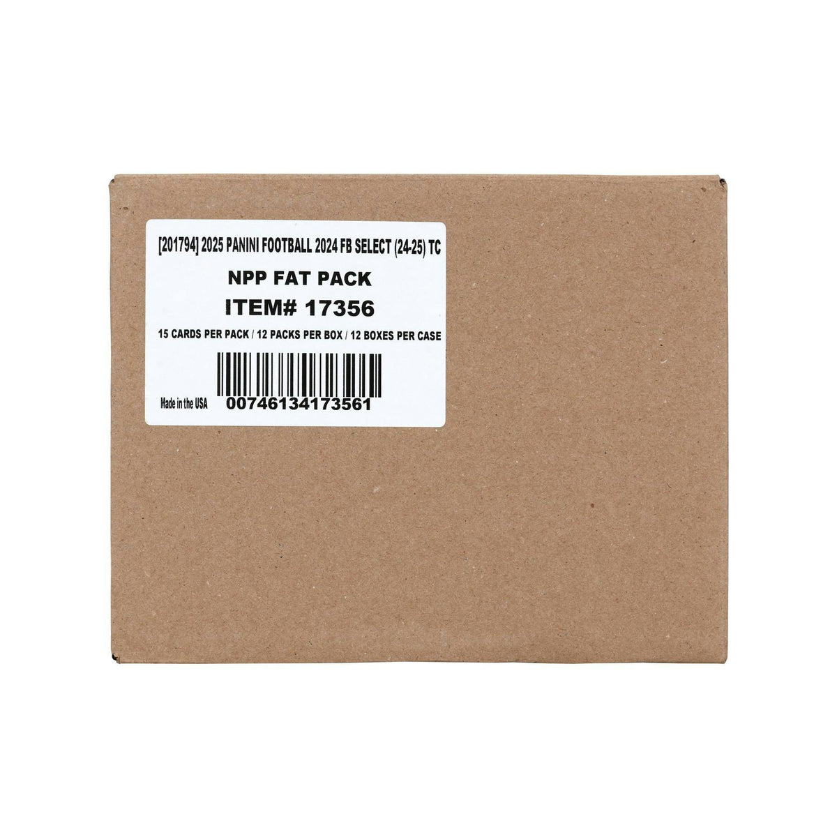 2024 Panini Select Football Jumbo Value 12-Box Case