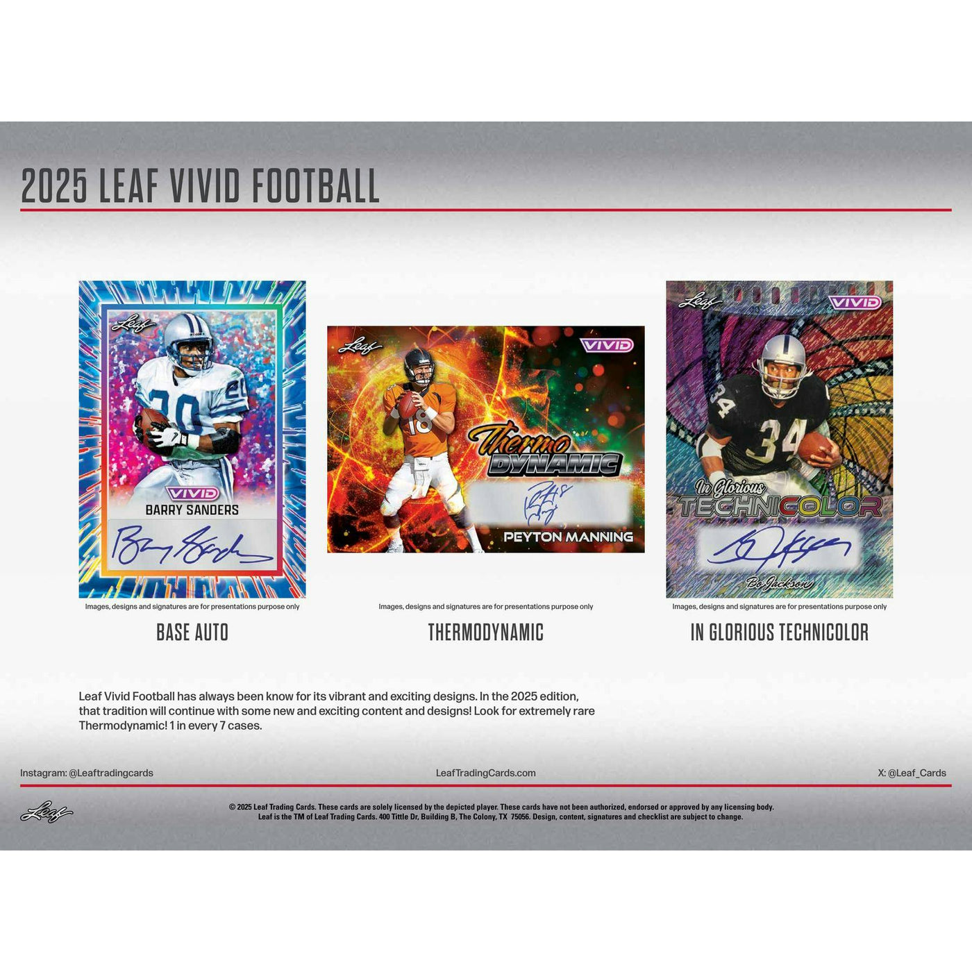 2025 Leaf Vivid Football Hobby Box