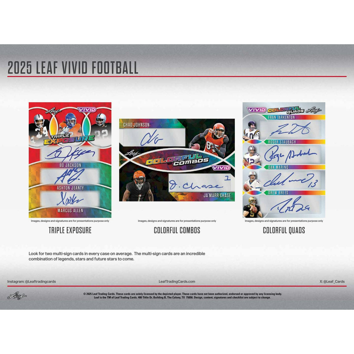 2025 Leaf Vivid Football Hobby Box