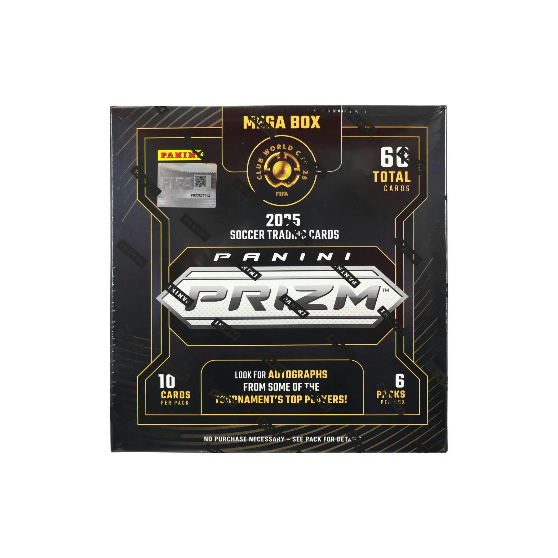 2025 Panini Prizm FIFA Club World Cup Soccer Mega Hobby Box