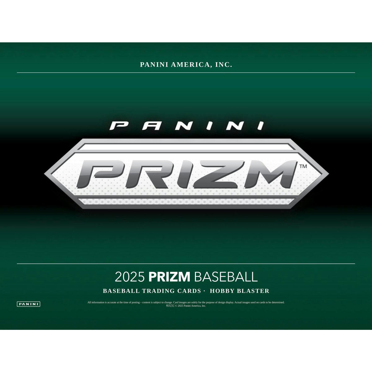2025 Panini Prizm Baseball Blaster Hobby 20-Box Case