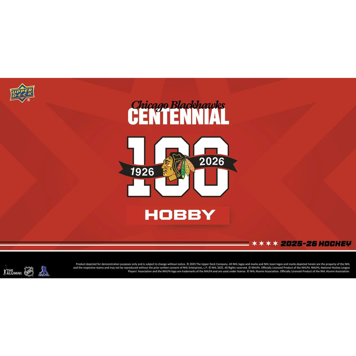 2025/26 Upper Deck Chicago Blackhawks Centennial Hockey Hobby Box