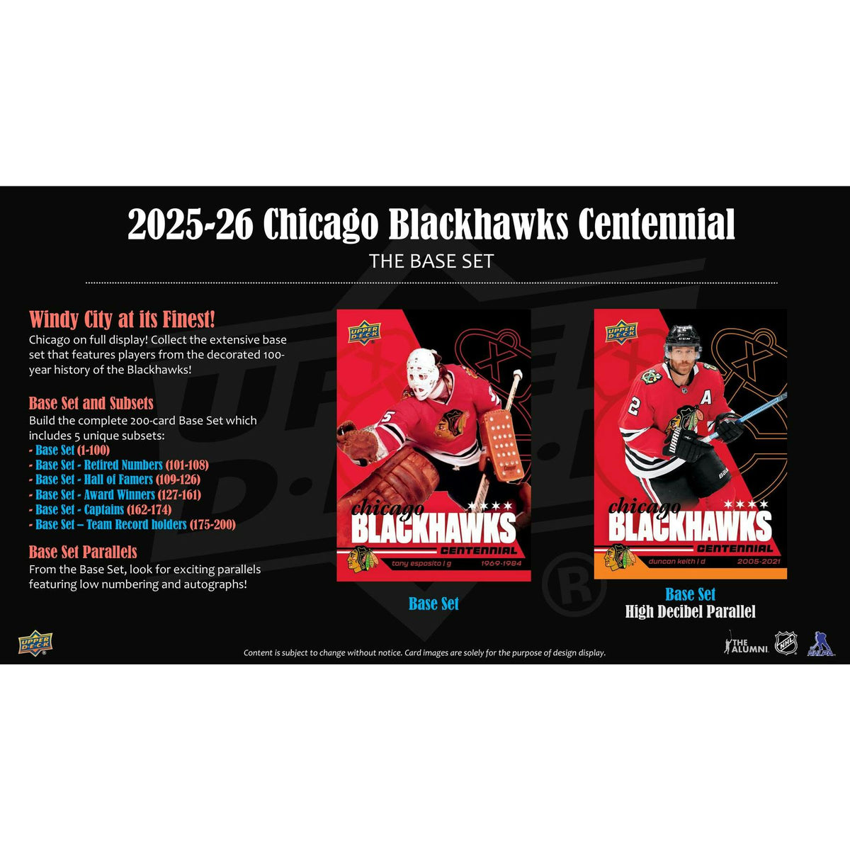 2025/26 Upper Deck Chicago Blackhawks Centennial Hockey Hobby Box