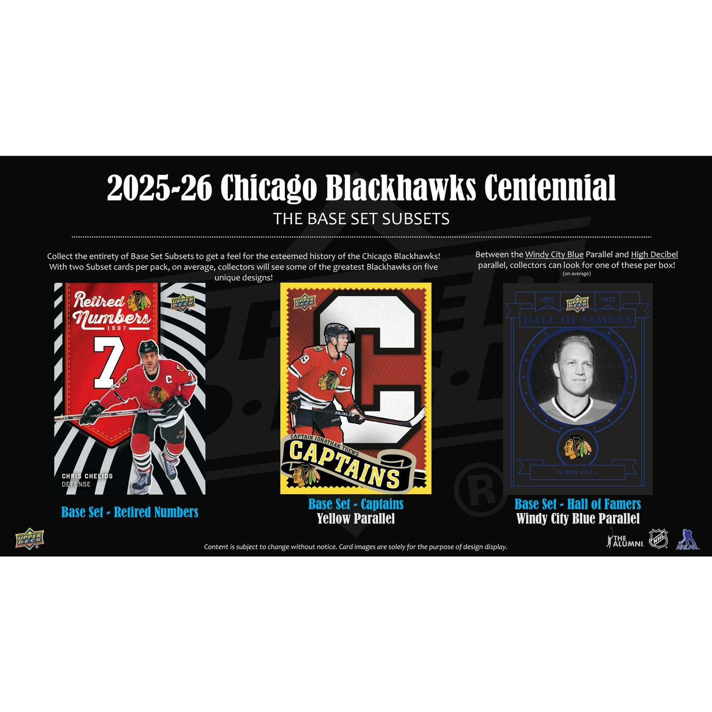 2025/26 Upper Deck Chicago Blackhawks Centennial Hockey Hobby 16-Box Case
