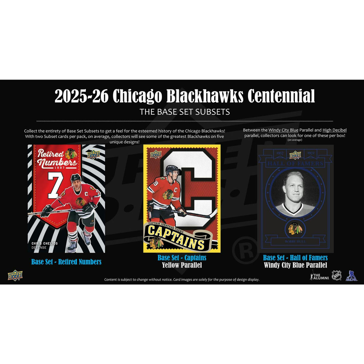 2025/26 Upper Deck Chicago Blackhawks Centennial Hockey Hobby Box