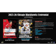 2025/26 Upper Deck Chicago Blackhawks Centennial Hockey Hobby Box