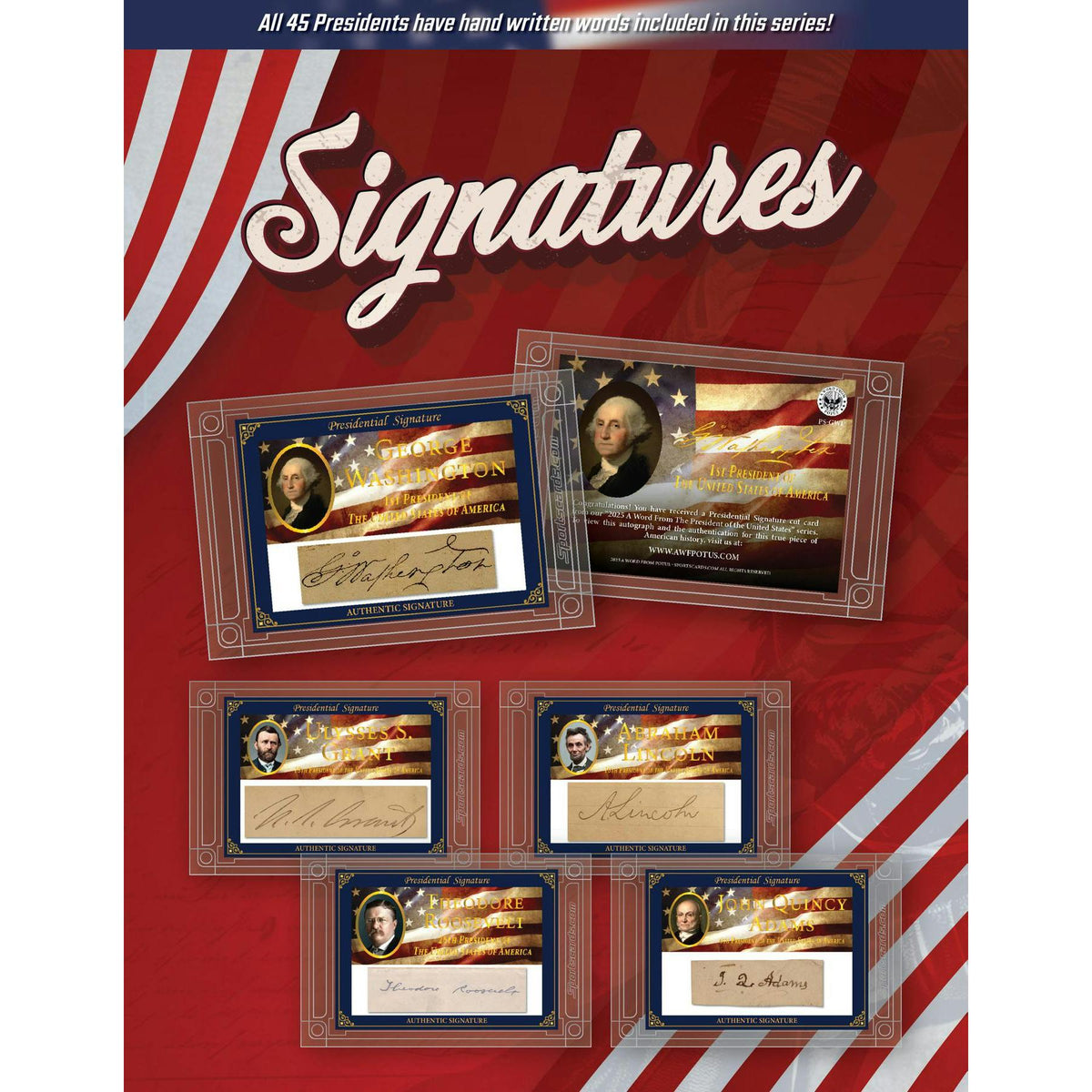2025 POTUS A Word from the President Hobby 6-Display Case