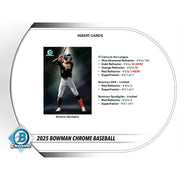 2025 Bowman Chrome Baseball Hobby 12-Box Case