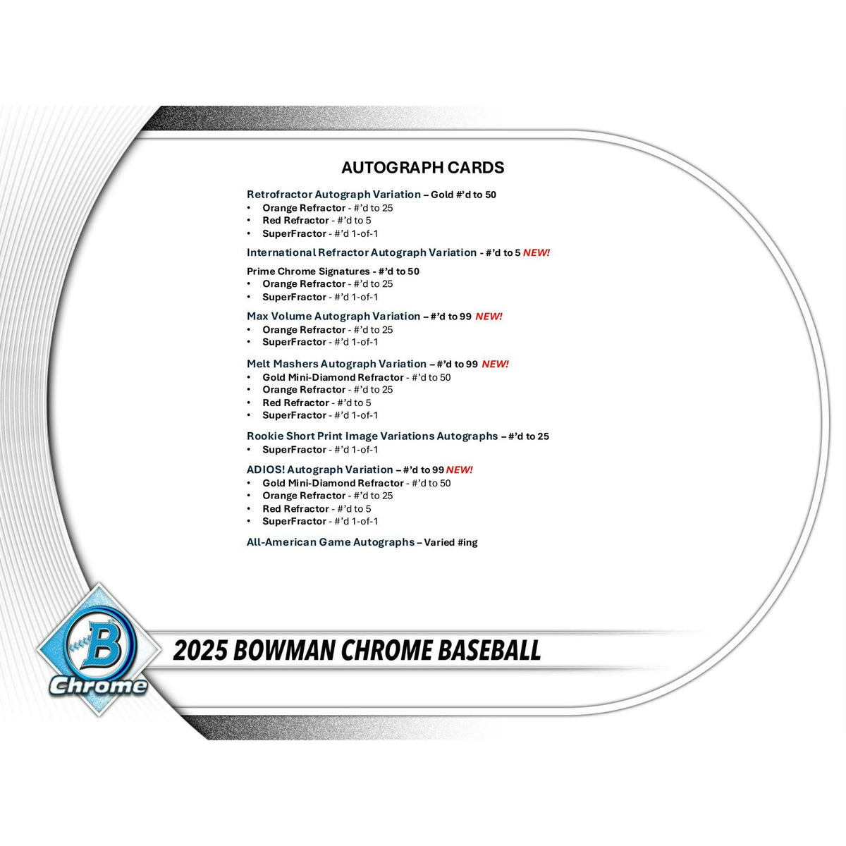 2025 Bowman Chrome Baseball Hobby 12-Box Case