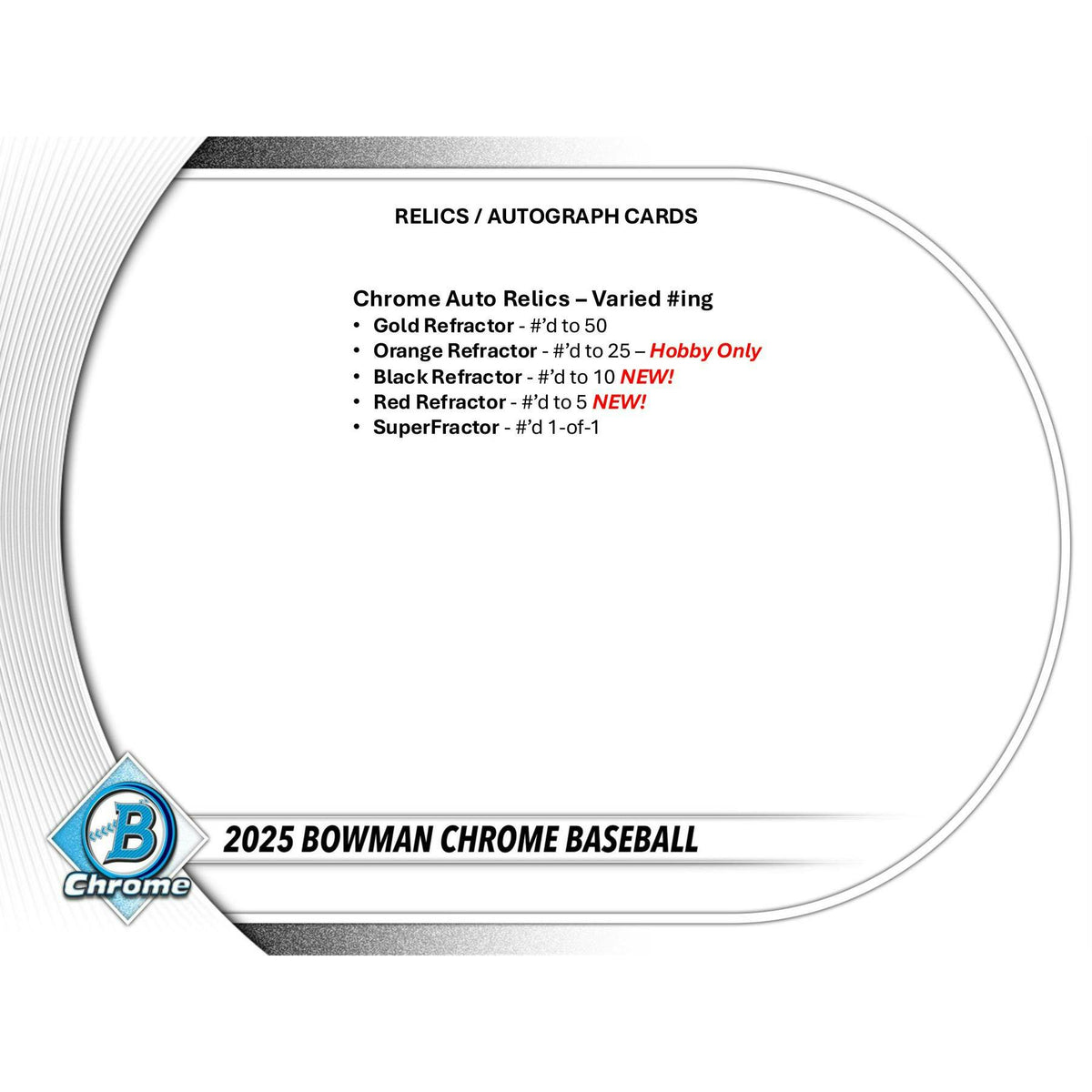 2025 Bowman Chrome Baseball Hobby 12-Box Case