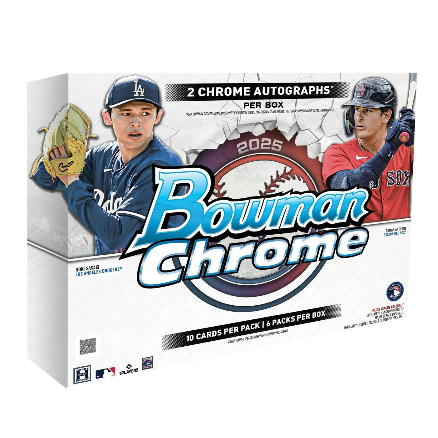 2025 Bowman Chrome Baseball Hobby 12-Box Case