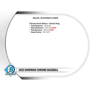2025 Bowman Chrome Baseball Delight 6-Box Case