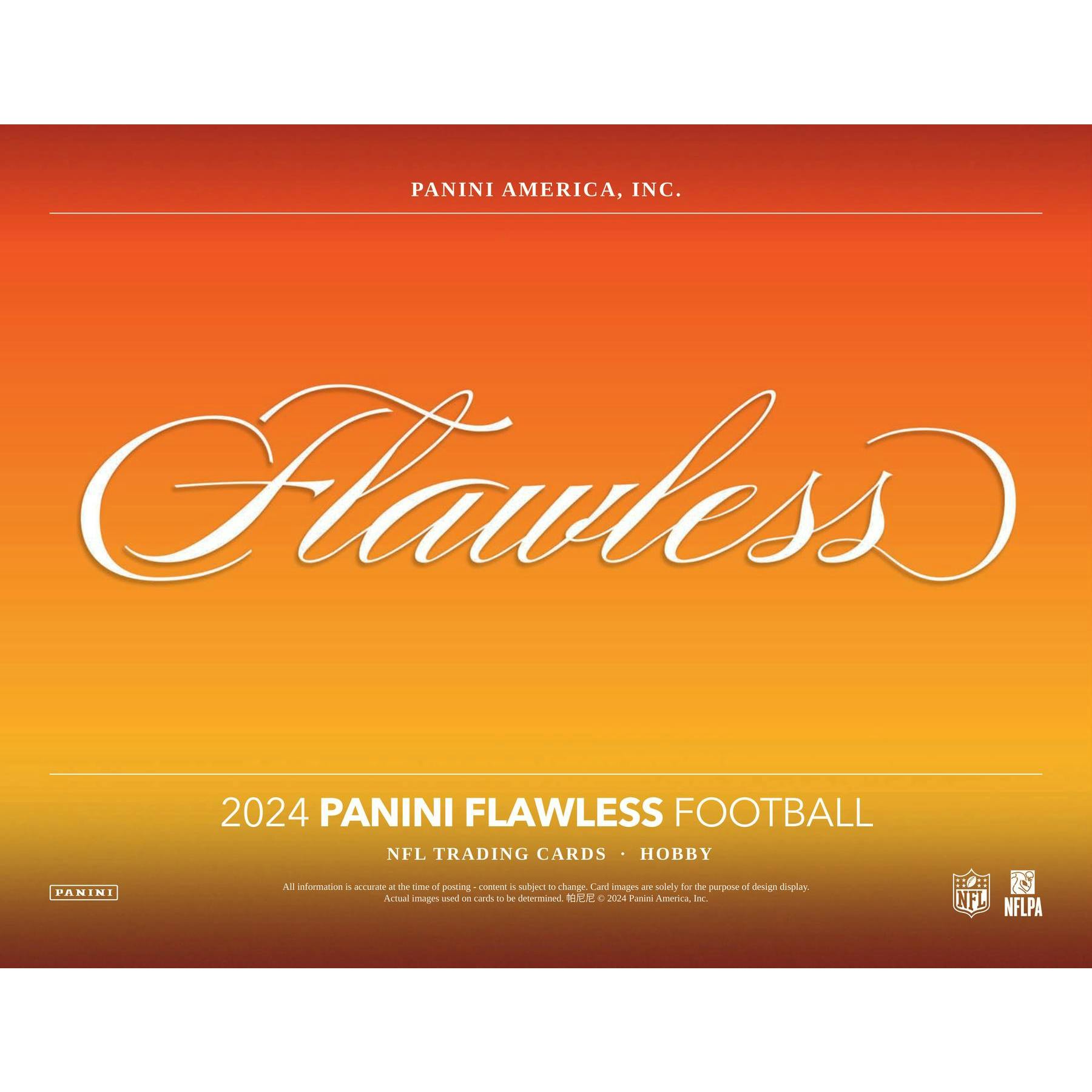 2024 Panini Flawless Football 1st Off The Line FOTL Hobby 2-Box Case