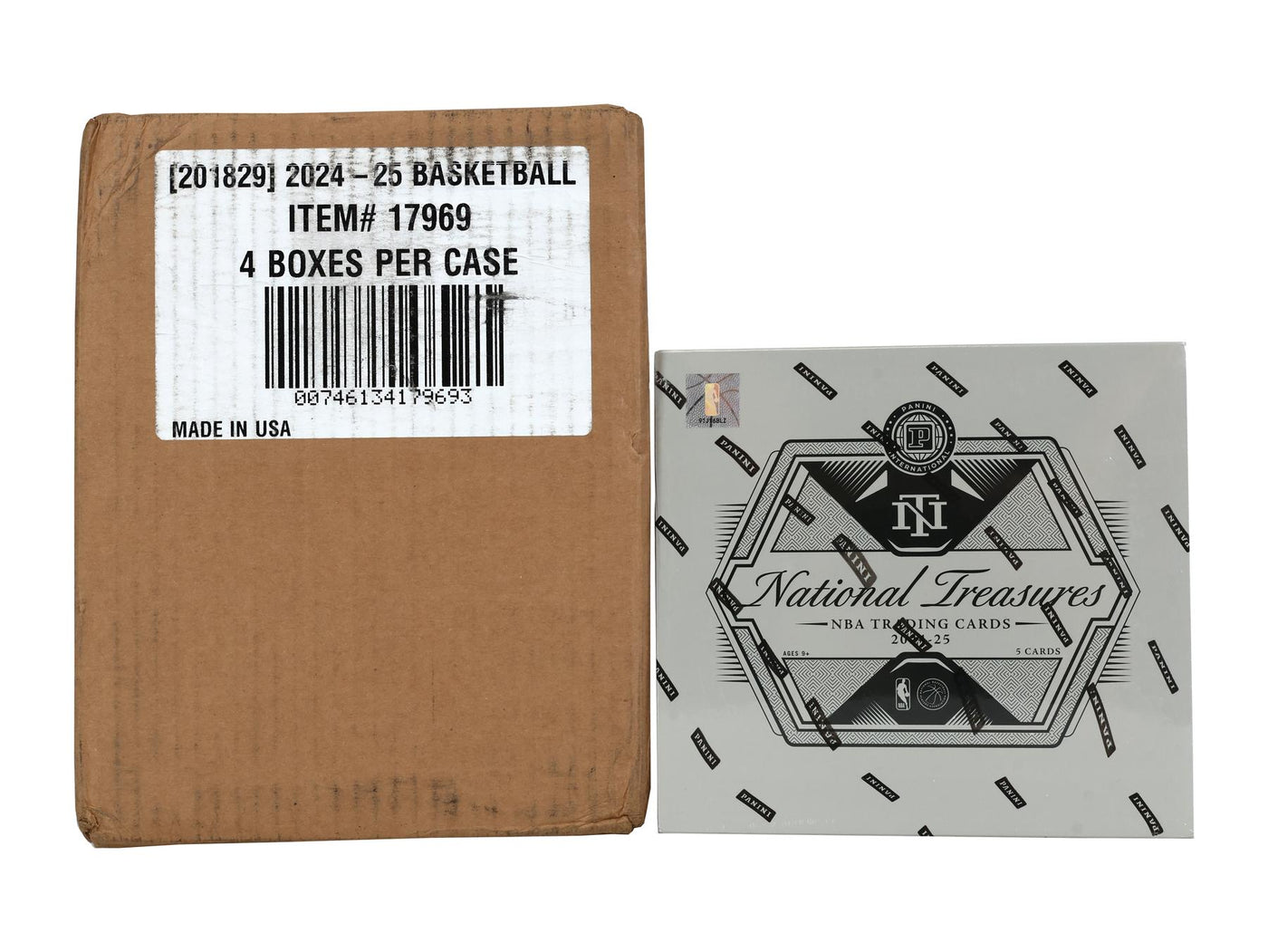 2024/25 Panini National Treasures Basketball International Hobby 4-Box Case