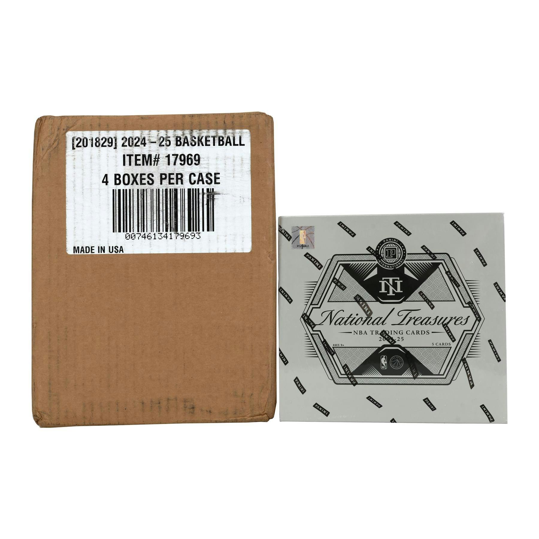 2024/25 Panini National Treasures Basketball International Hobby 4-Box Case