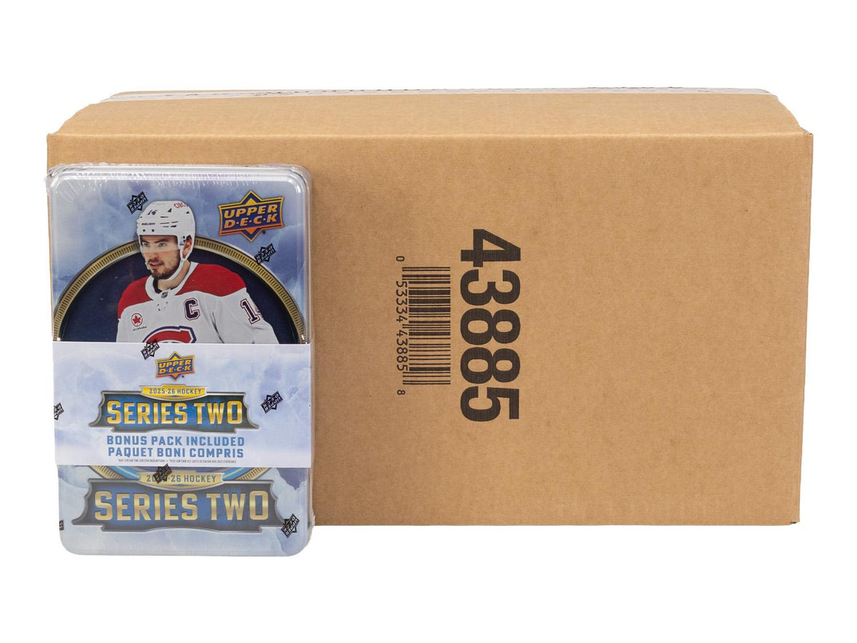 2025/26 Upper Deck Series 2 Hockey Tin (Box) Case (12 Ct.)