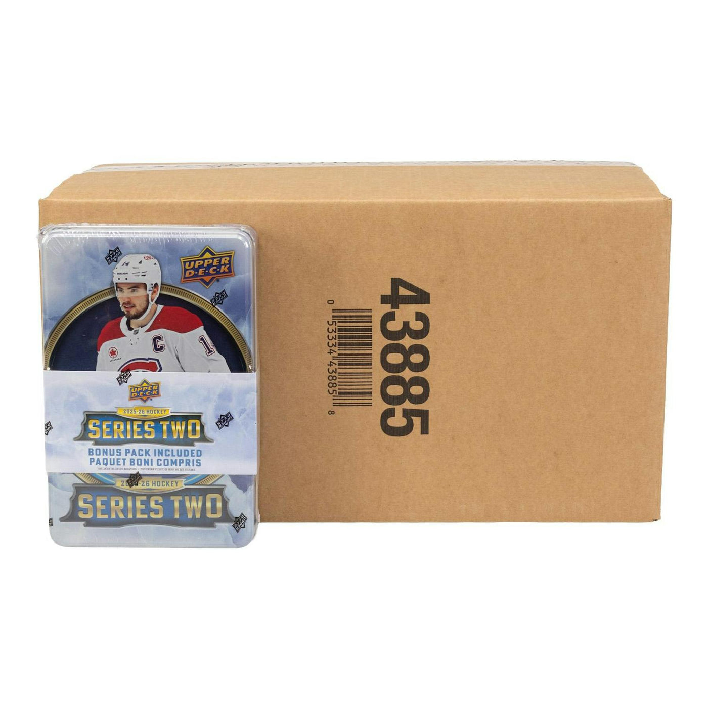 2025/26 Upper Deck Series 2 Hockey Tin (Box) Case (12 Ct.)