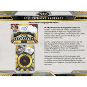 2025 Topps Tier One Baseball Hobby 12-Box Case