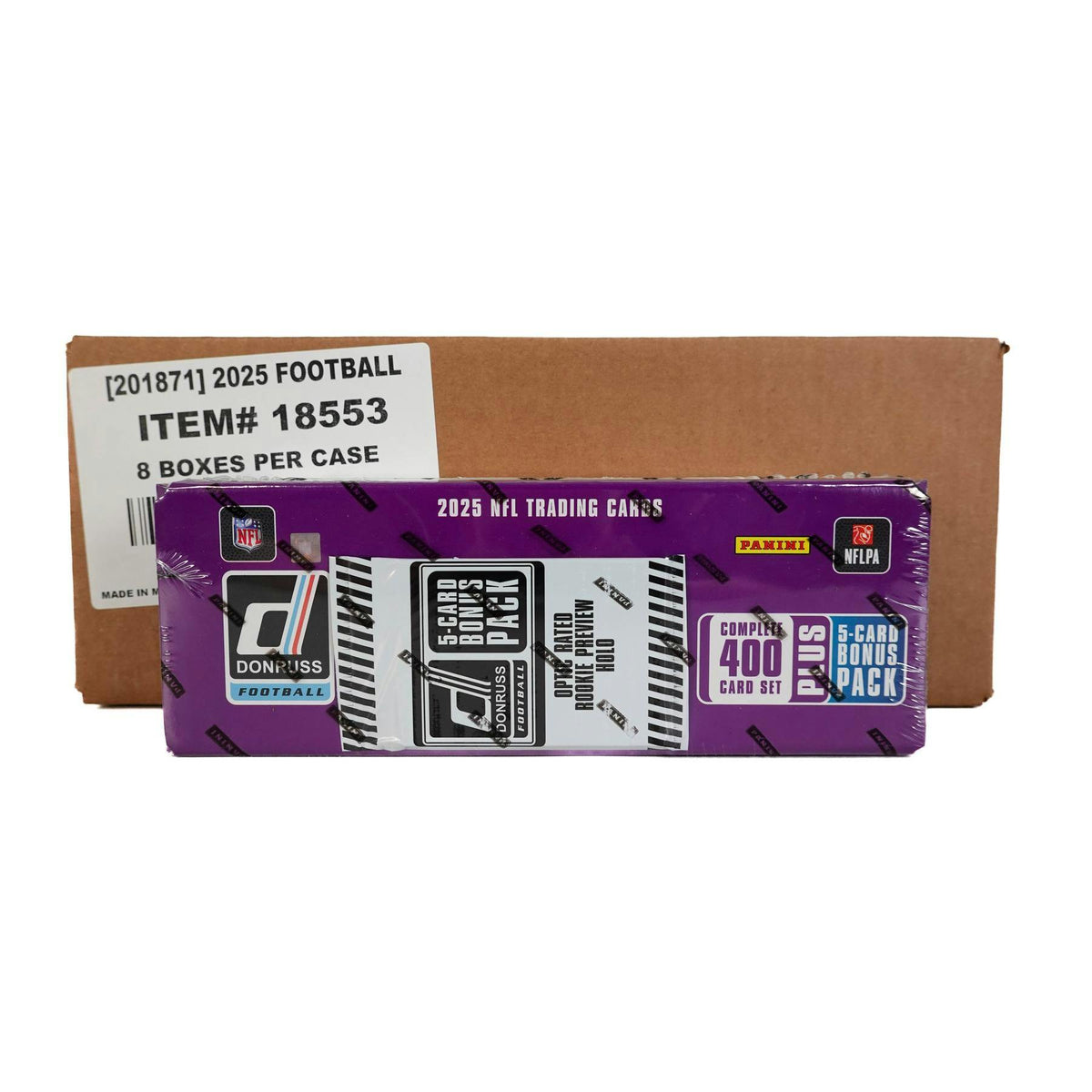 2025 Panini Donruss Football Hobby Factory 8-Set Case