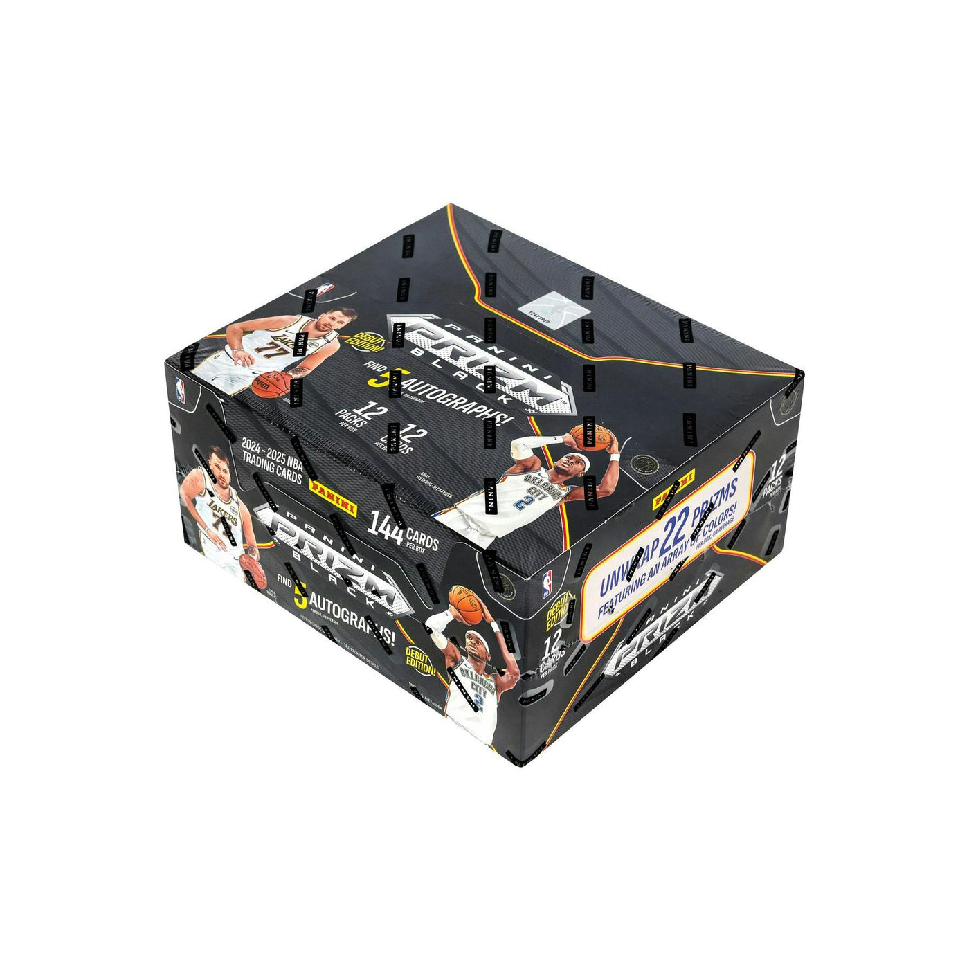 2024/25 Panini Prizm Black Basketball Hobby 12-Box Case
