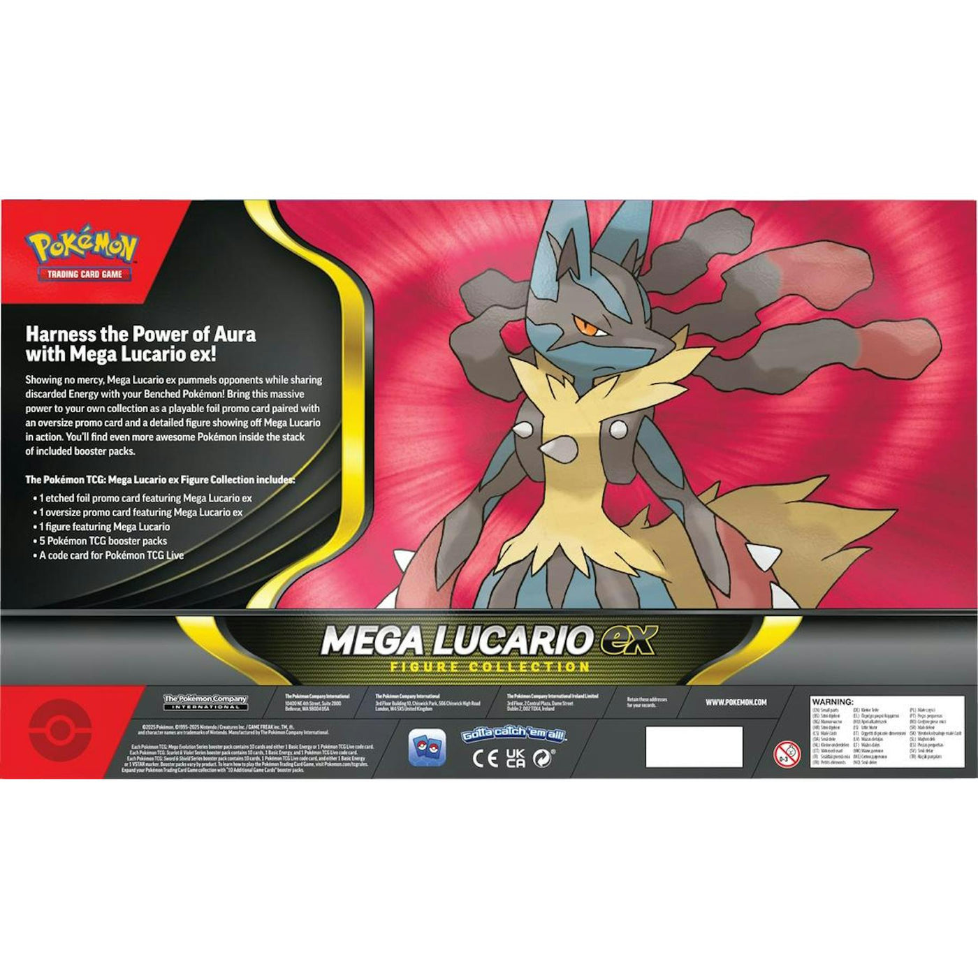 Pokemon Mega Lucario ex Figure Collection 6-Box Case
