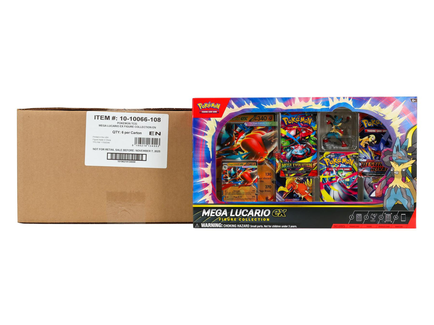 Pokemon Mega Lucario ex Figure Collection 6-Box Case
