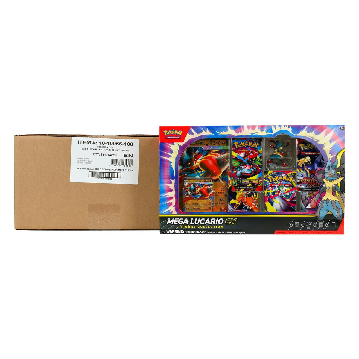 Pokemon Mega Lucario ex Figure Collection 6-Box Case