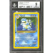 Pokemon Base Set 1st Edition GERMAN Blastoise Turtok 2/102 BGS 9 (9.5 9.5 9 9) Q++