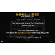 2025/26 Upper Deck O-Pee-Chee Platinum Hockey Hobby 8-Box Case