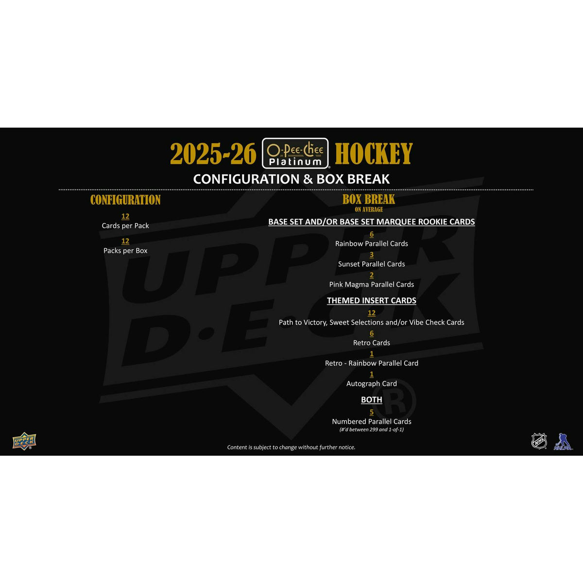 2025/26 Upper Deck O-Pee-Chee Platinum Hockey Hobby Pack