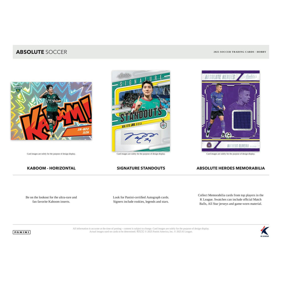 2025 Panini Absolute K League Soccer Hobby Box