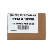 2025 Panini Black Football Hobby 12-Box Case