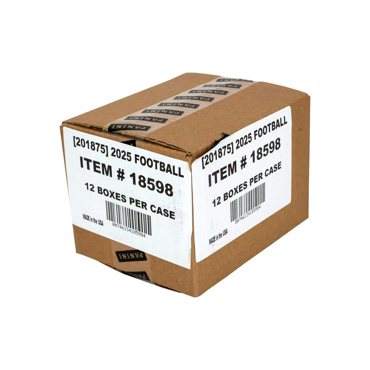 2025 Panini Black Football Hobby 12-Box Case