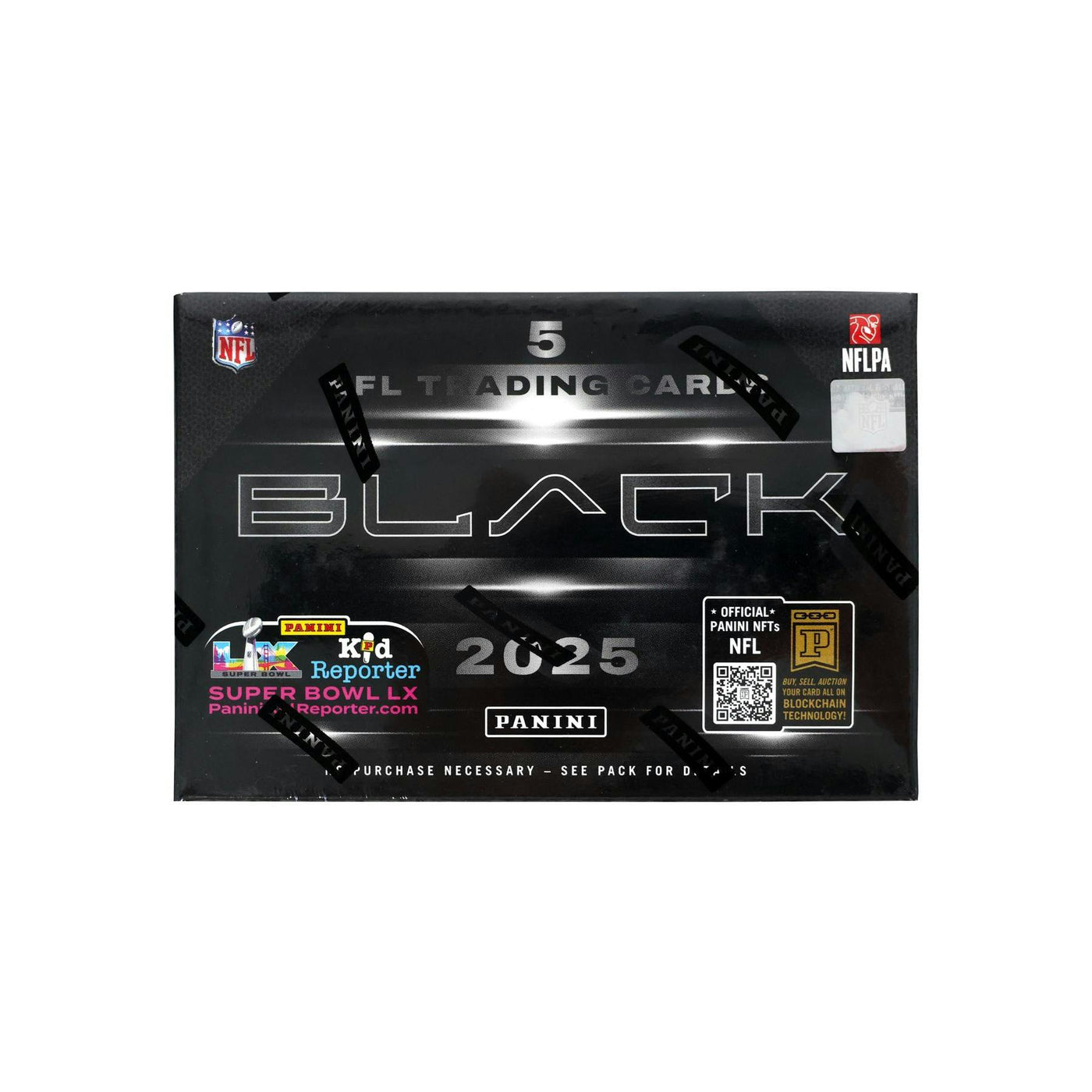 2025 Panini Black Football Hobby 12-Box Case