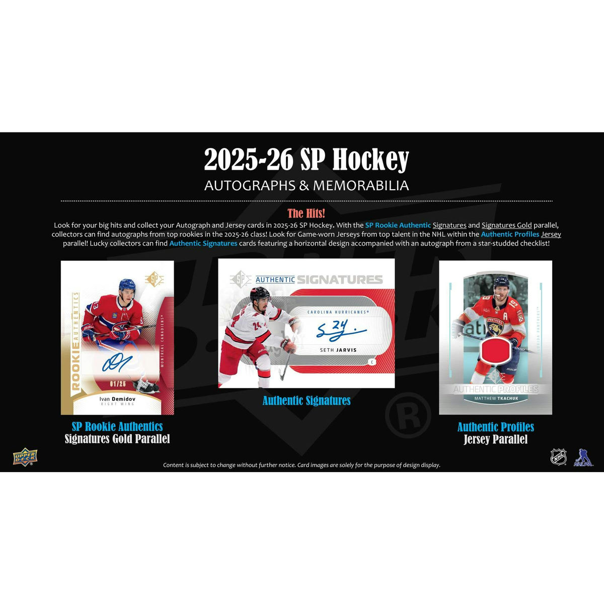 2025/26 Upper Deck SP Hockey Blaster Box