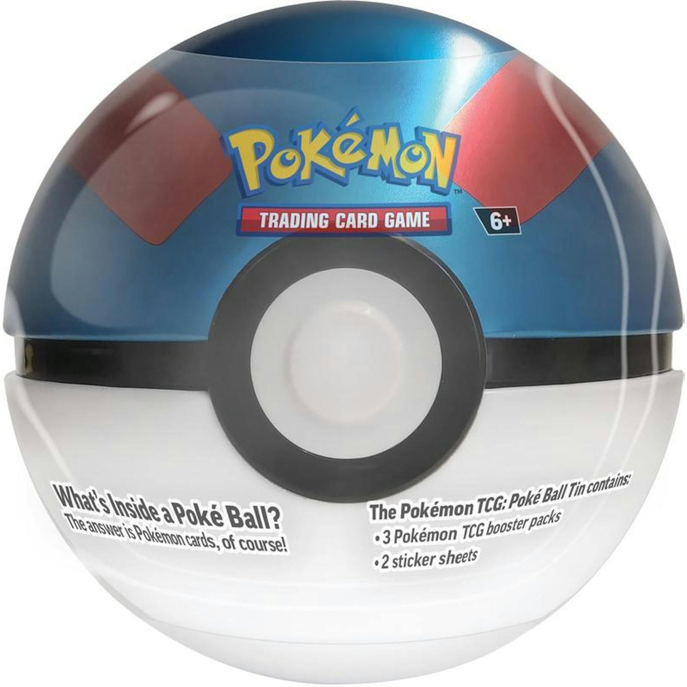 Pokemon Poke Ball 2025 6-Tin Case
