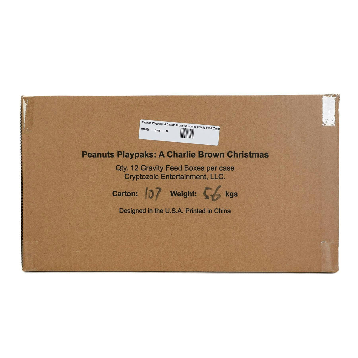 2025 Cryptozoic Peanuts Playpaks: A Charlie Brown Christmas Gravity Feed 12-Box Case