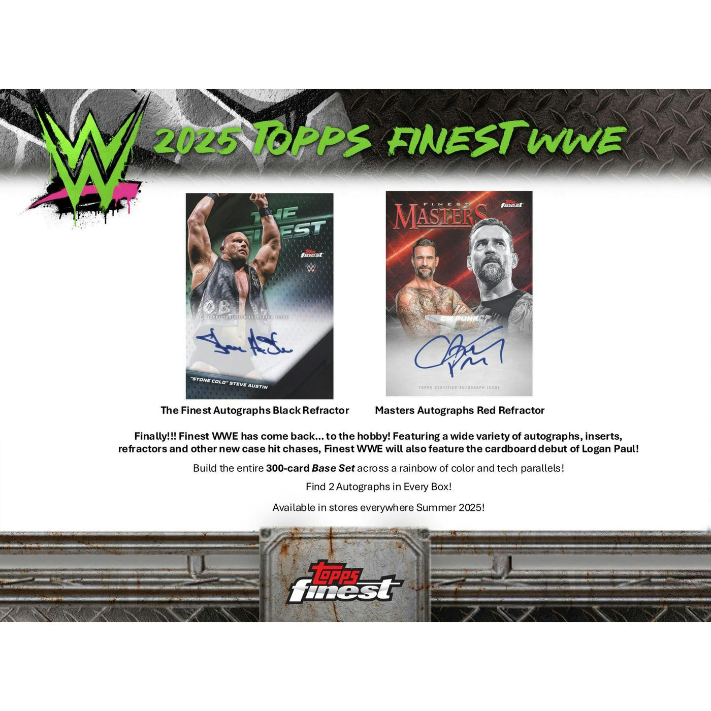 2025 Topps Finest WWE Hobby 8-Box Case